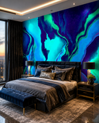 Neon Abyss Wall Mural