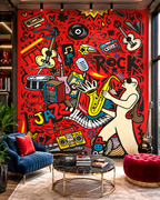 Rhythm Riot Wall Mural