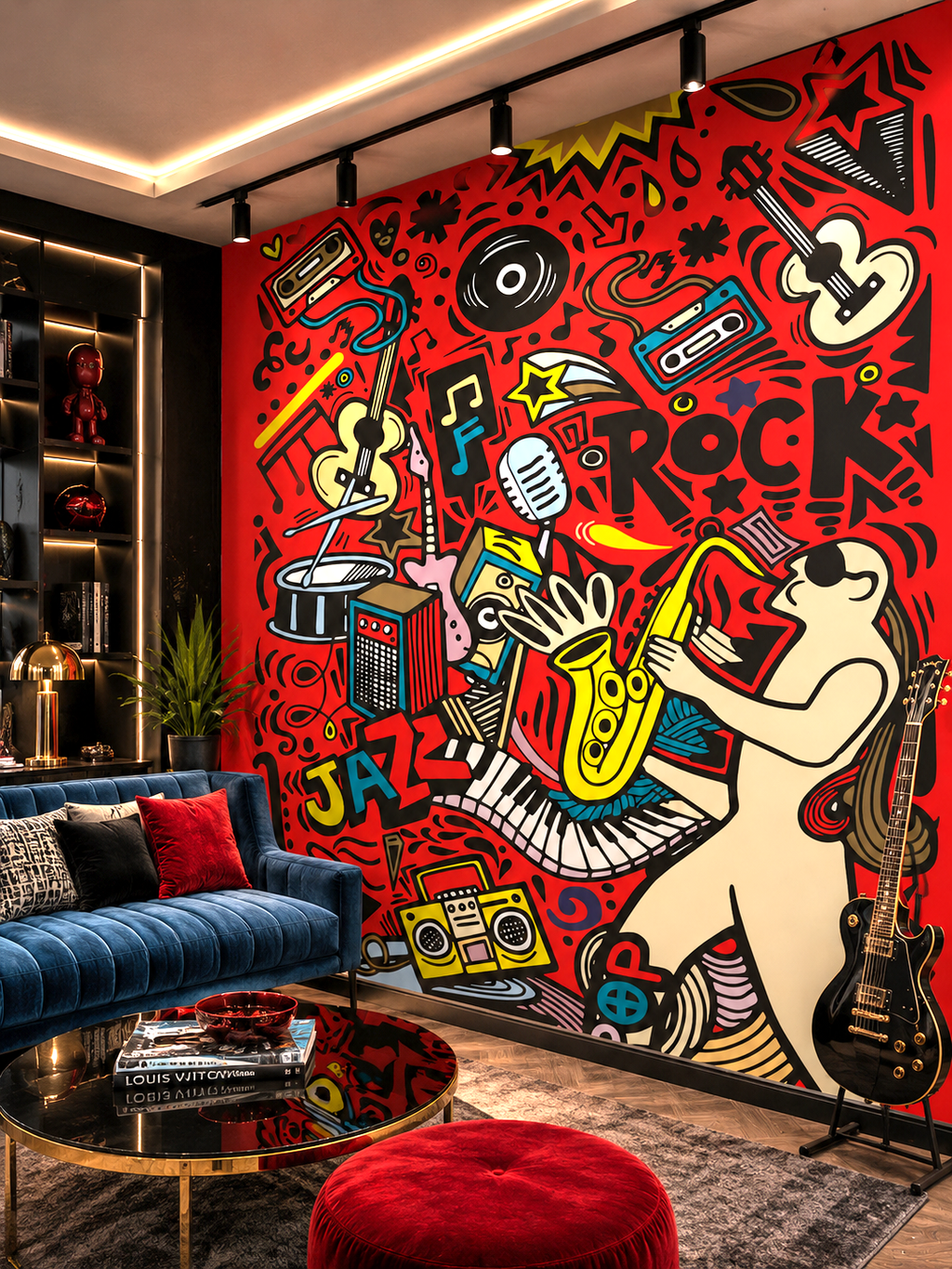 Rhythm Riot Wall Mural