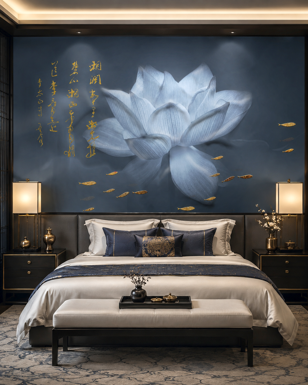 Midnight Bloom Wall Mural