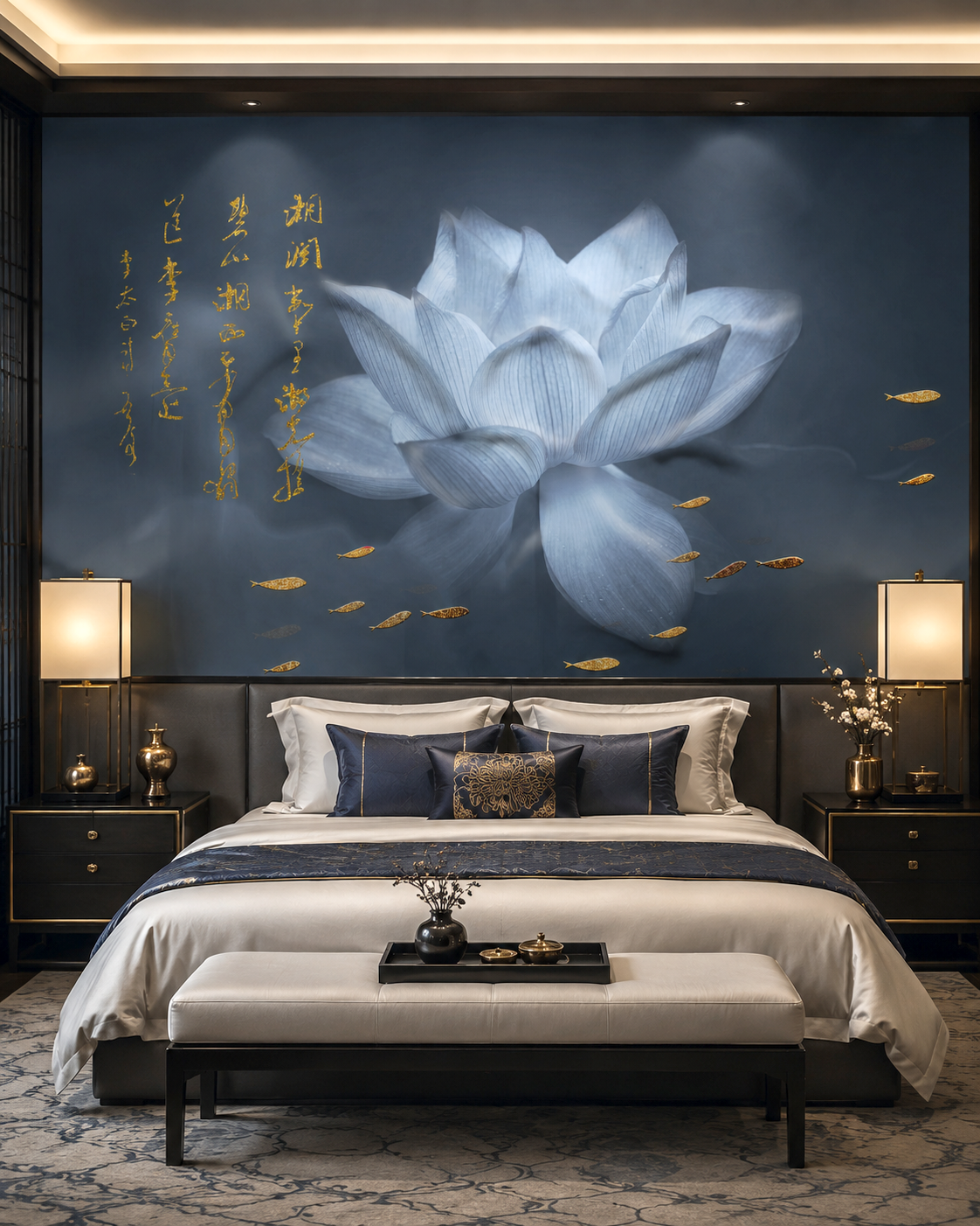 Midnight Bloom Wall Mural