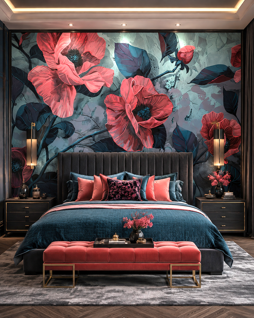 Velvet Bloom Wall Mural