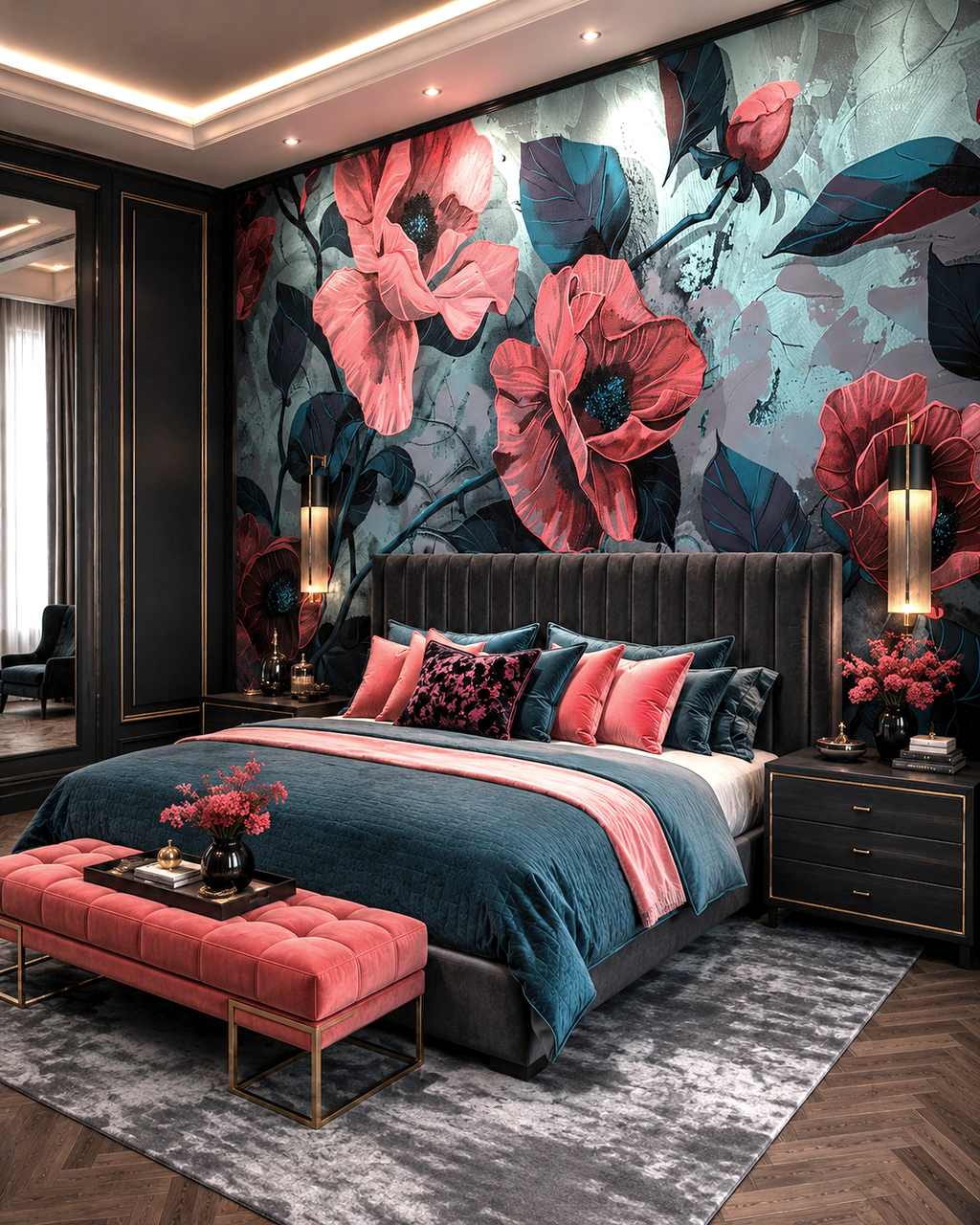 Velvet Bloom Wall Mural