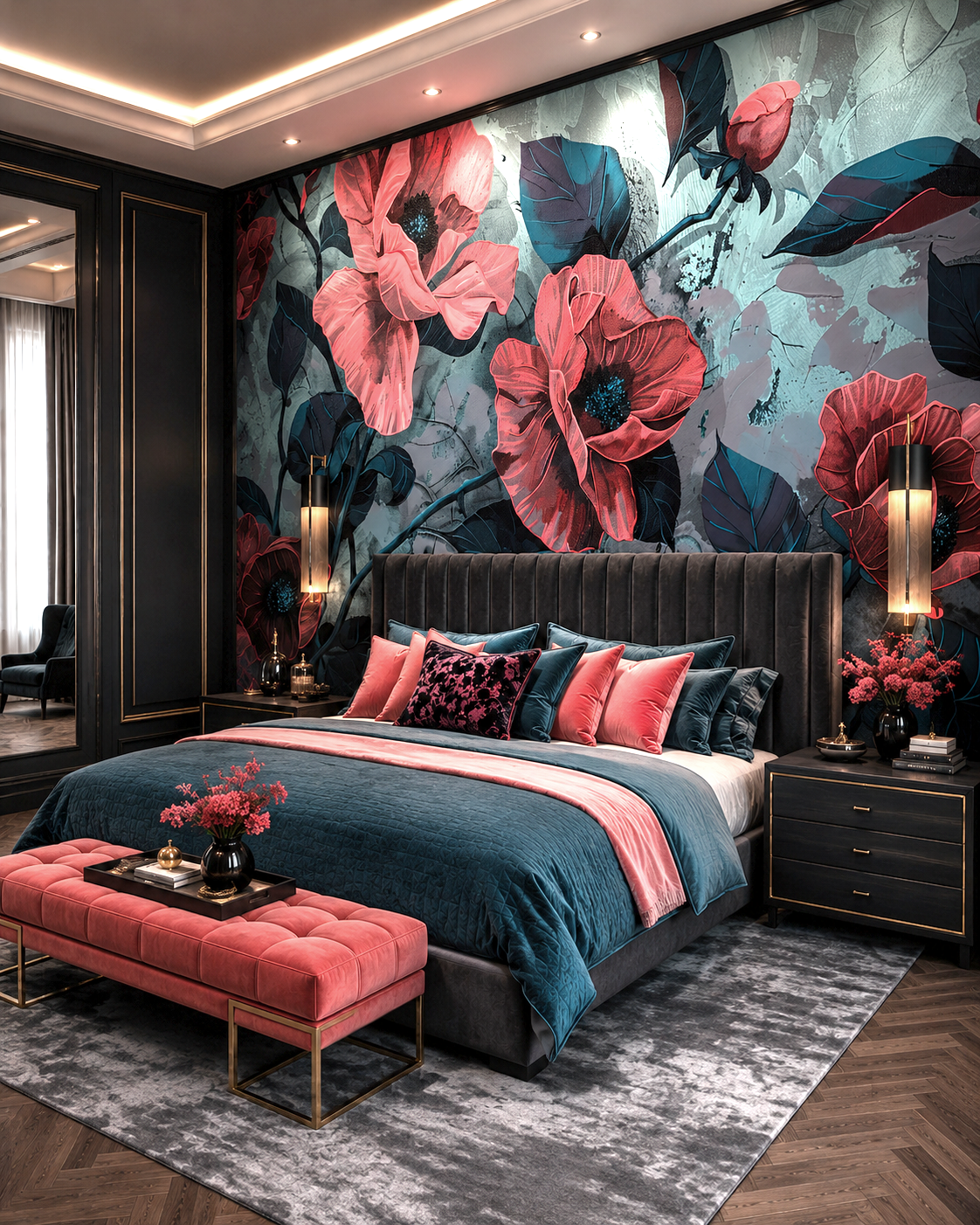 Velvet Bloom Wall Mural