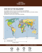 World Mosaic Wall Mural