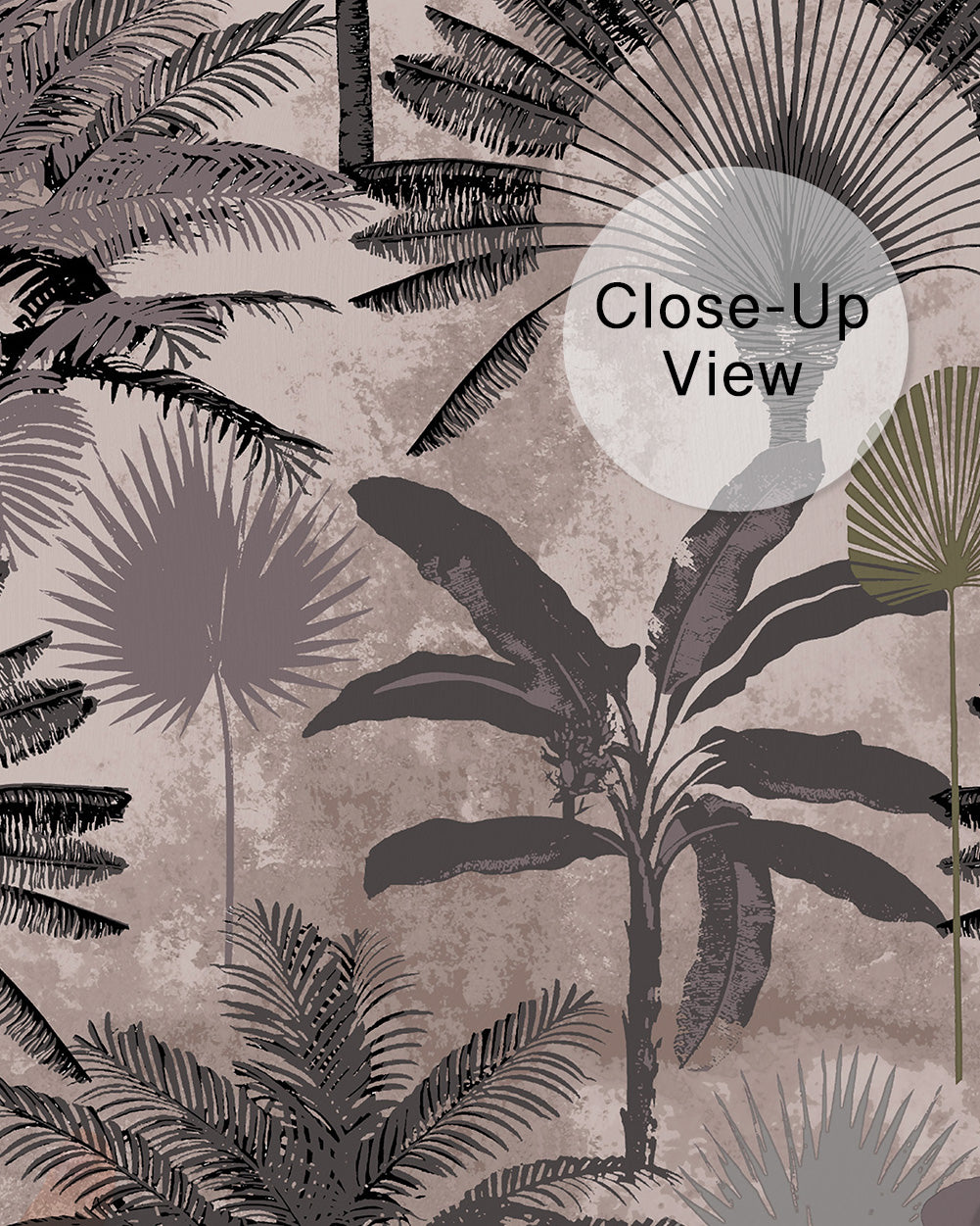 Tropical Silhouettes Wall Mural