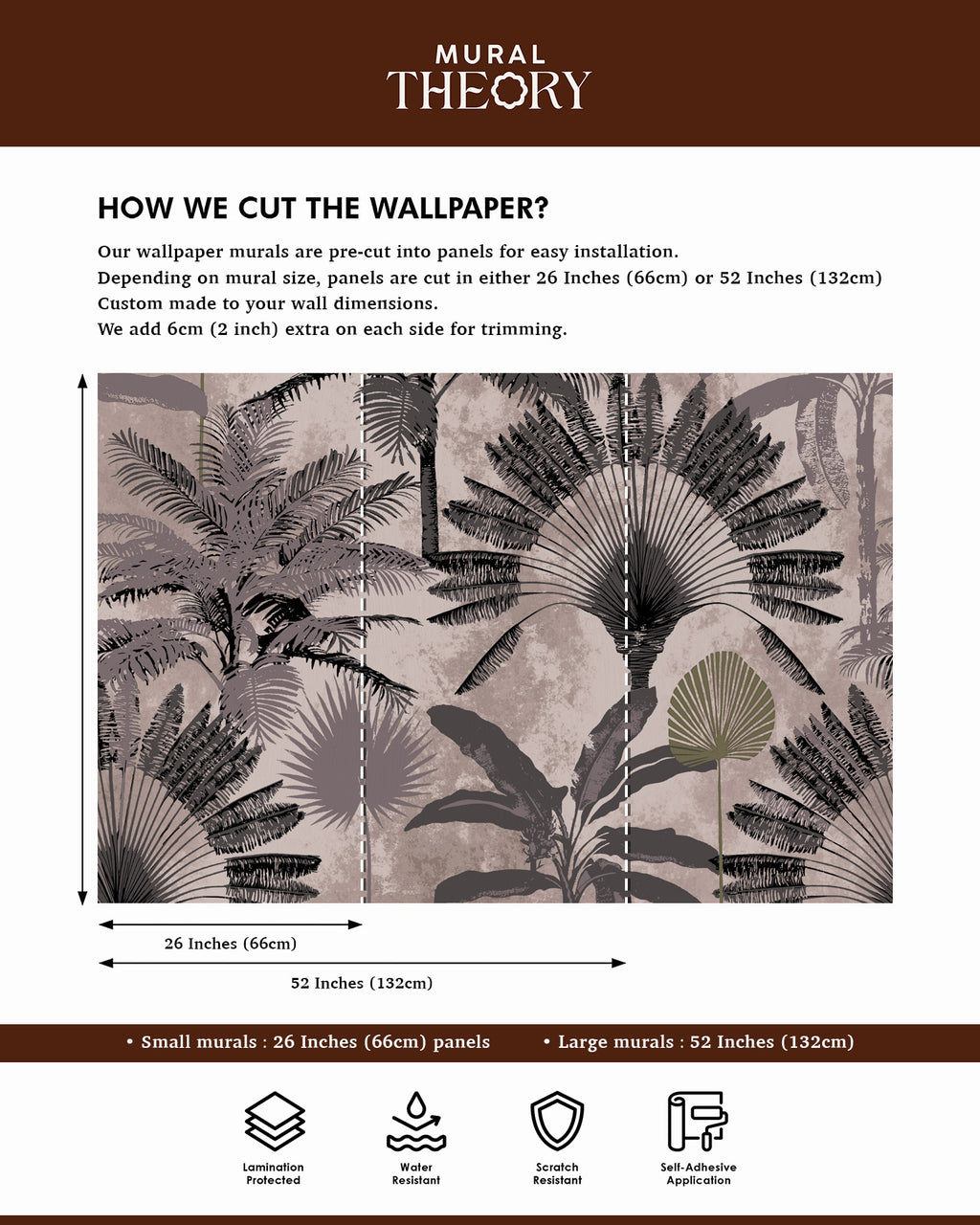 Tropical Silhouettes Wall Mural