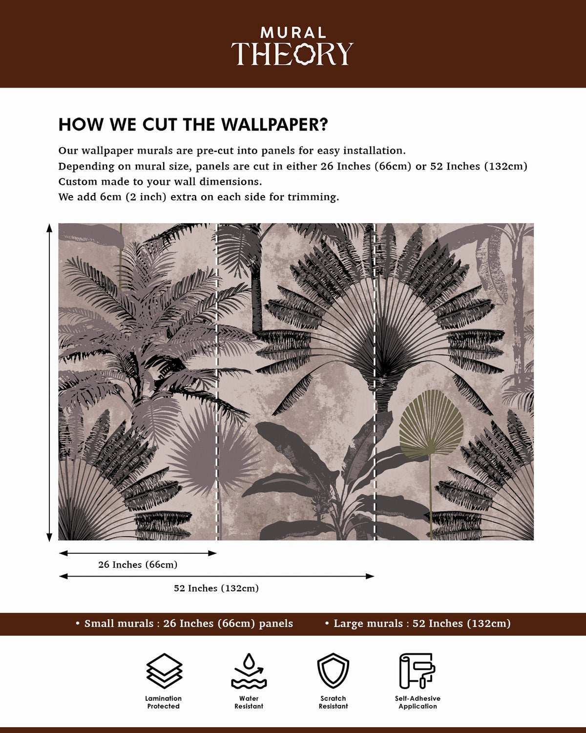 Tropical Silhouettes Wall Mural