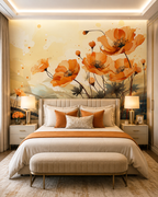 Solar Poppies Wall Mural