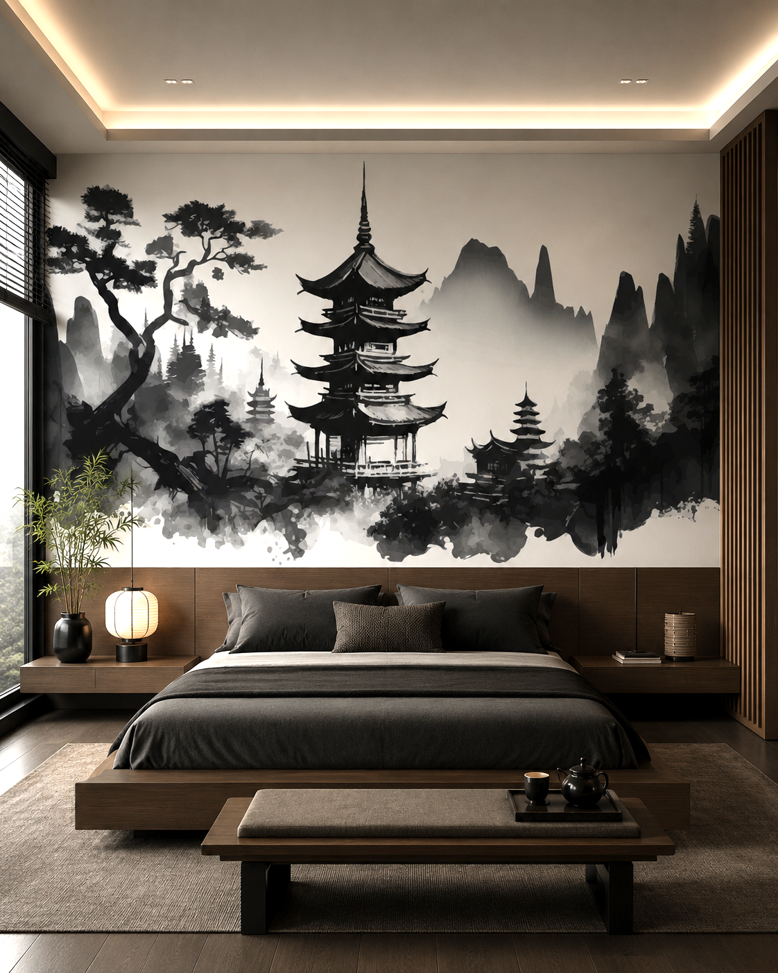 Chinese Scroll Wall Mural