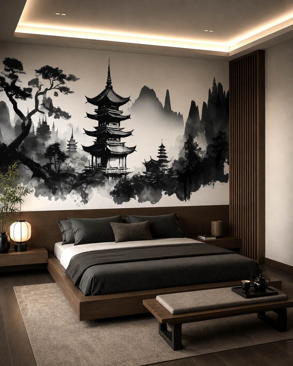 Chinese Scroll Wall Mural