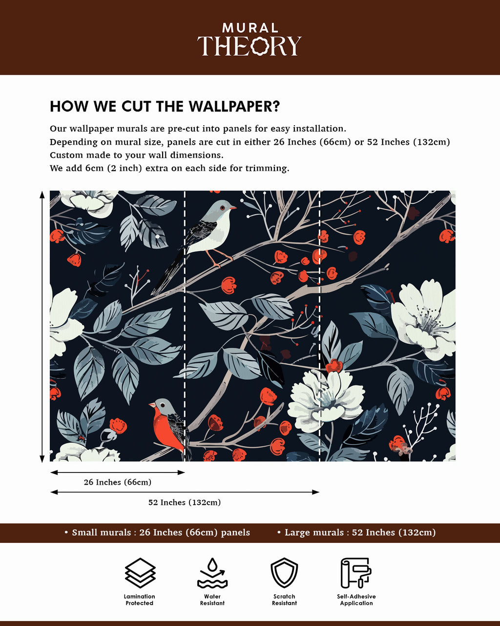 Midnight Botanical Garden Wall Mural