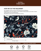 Midnight Botanical Garden Wall Mural