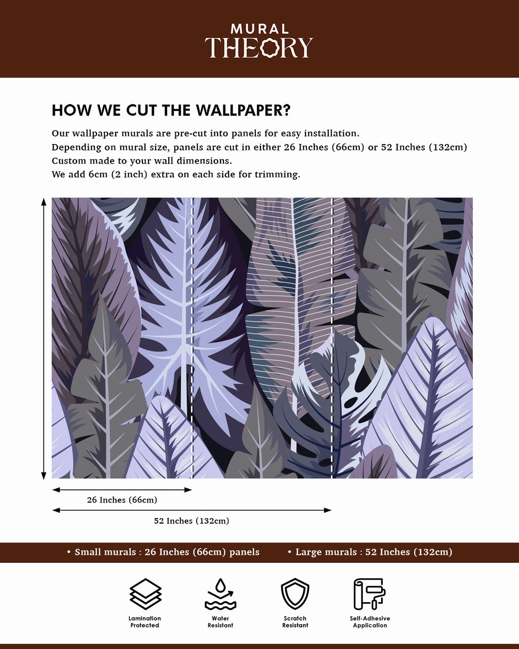 Purple Leaf Symphony Wall Mural