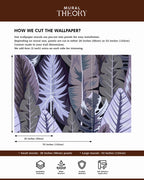 Purple Leaf Symphony Wall Mural