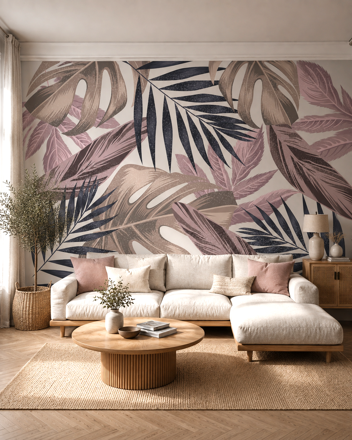 Contemporary Palm Wall Mural