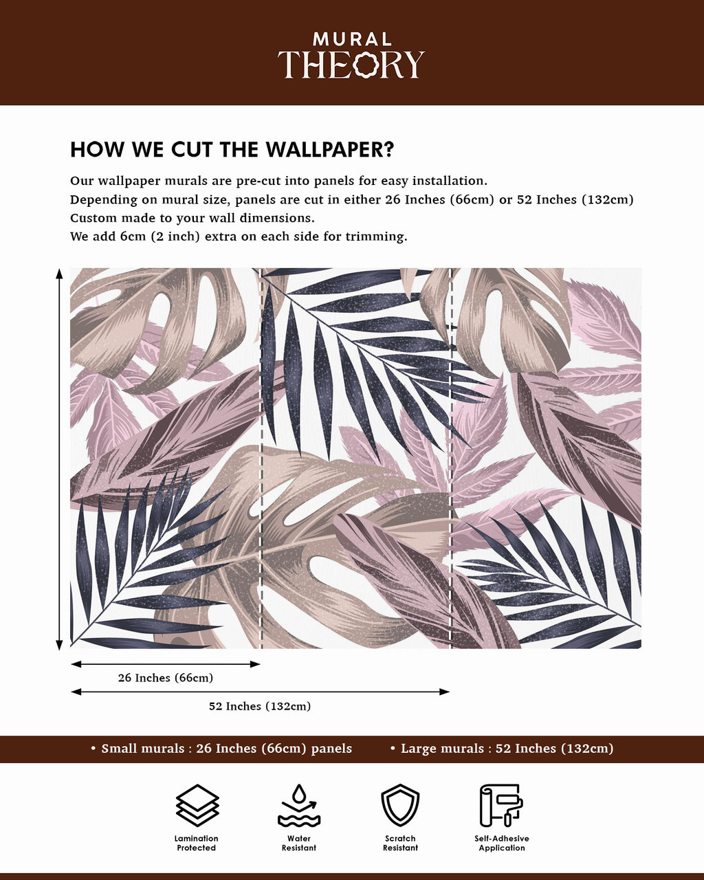 Contemporary Palm Wall Mural