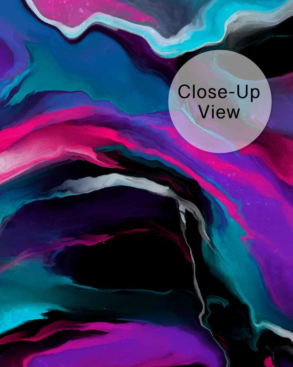 Neon Fluid Dynamics Wall Mural