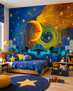 Whimsical Starlight Wall Mural