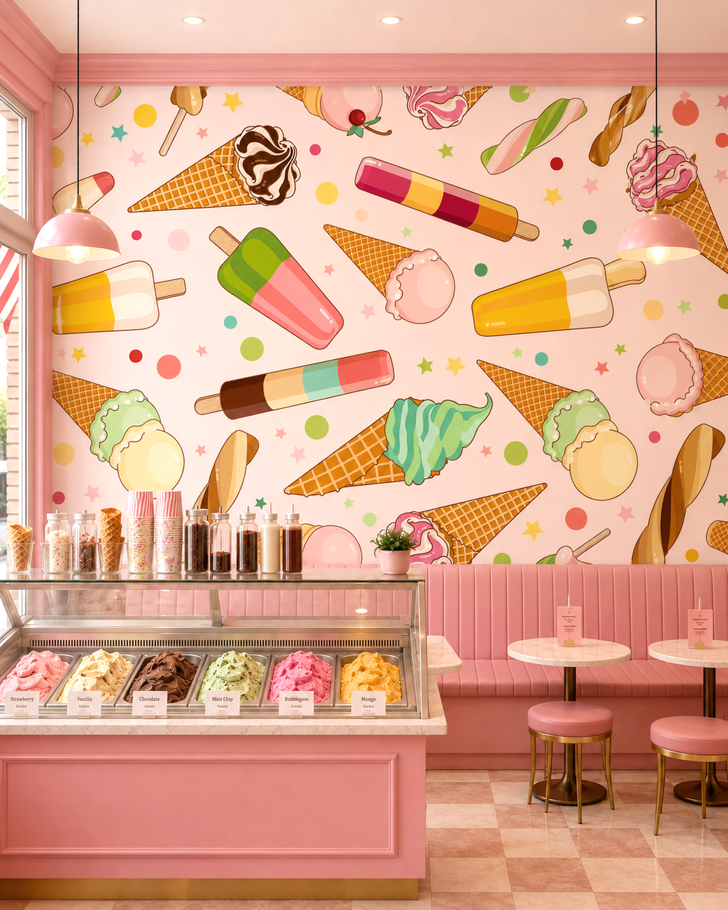 Scoop & Sprinkles Wall Mural