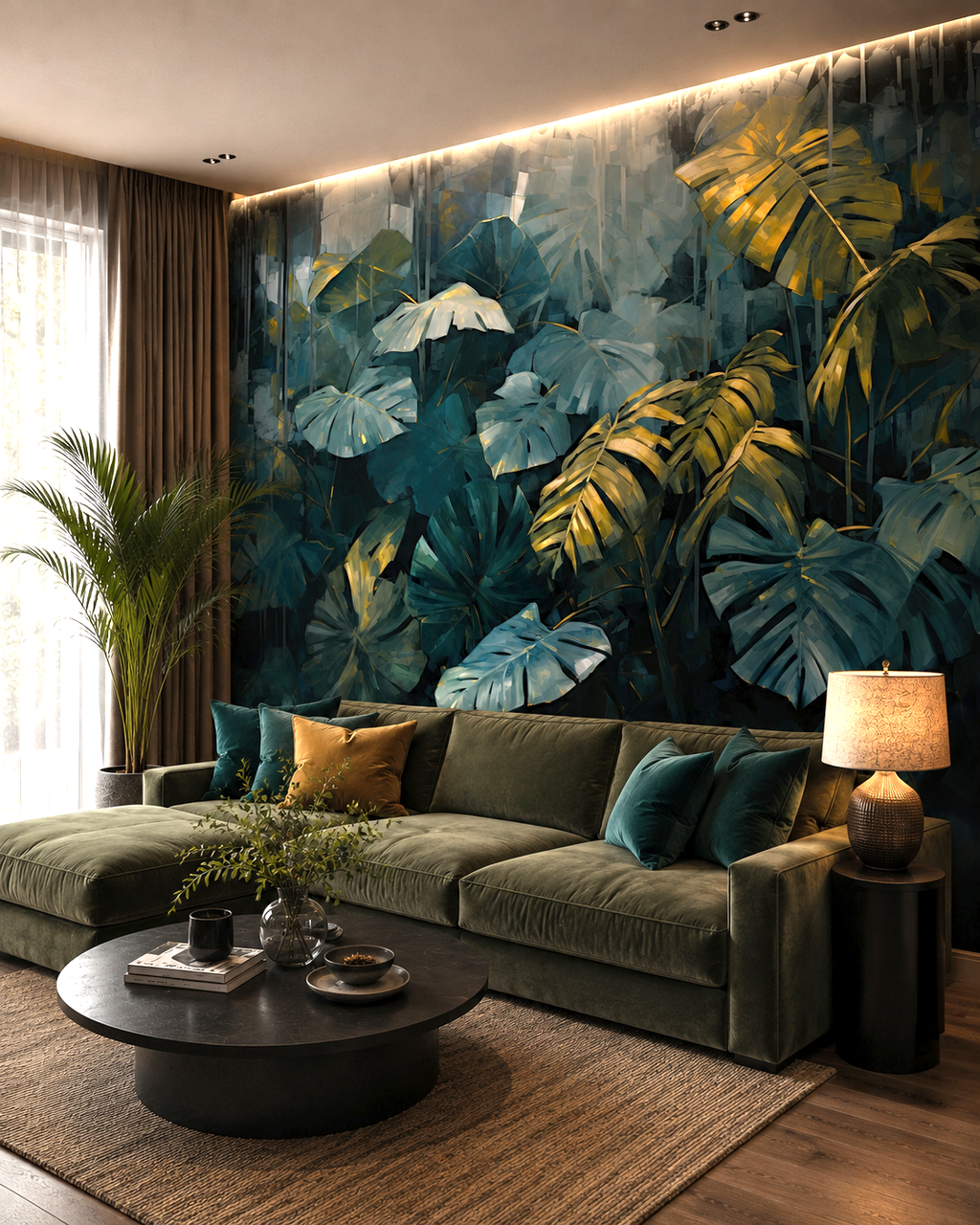 Emerald Jungle Wall Mural
