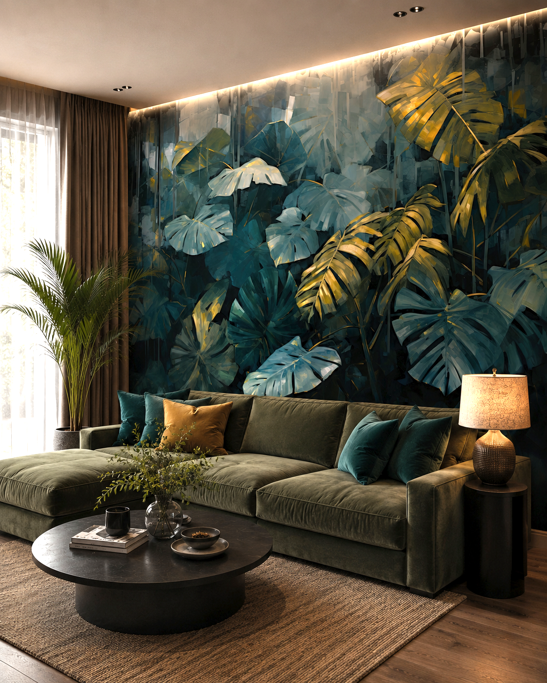 Emerald Jungle Wall Mural