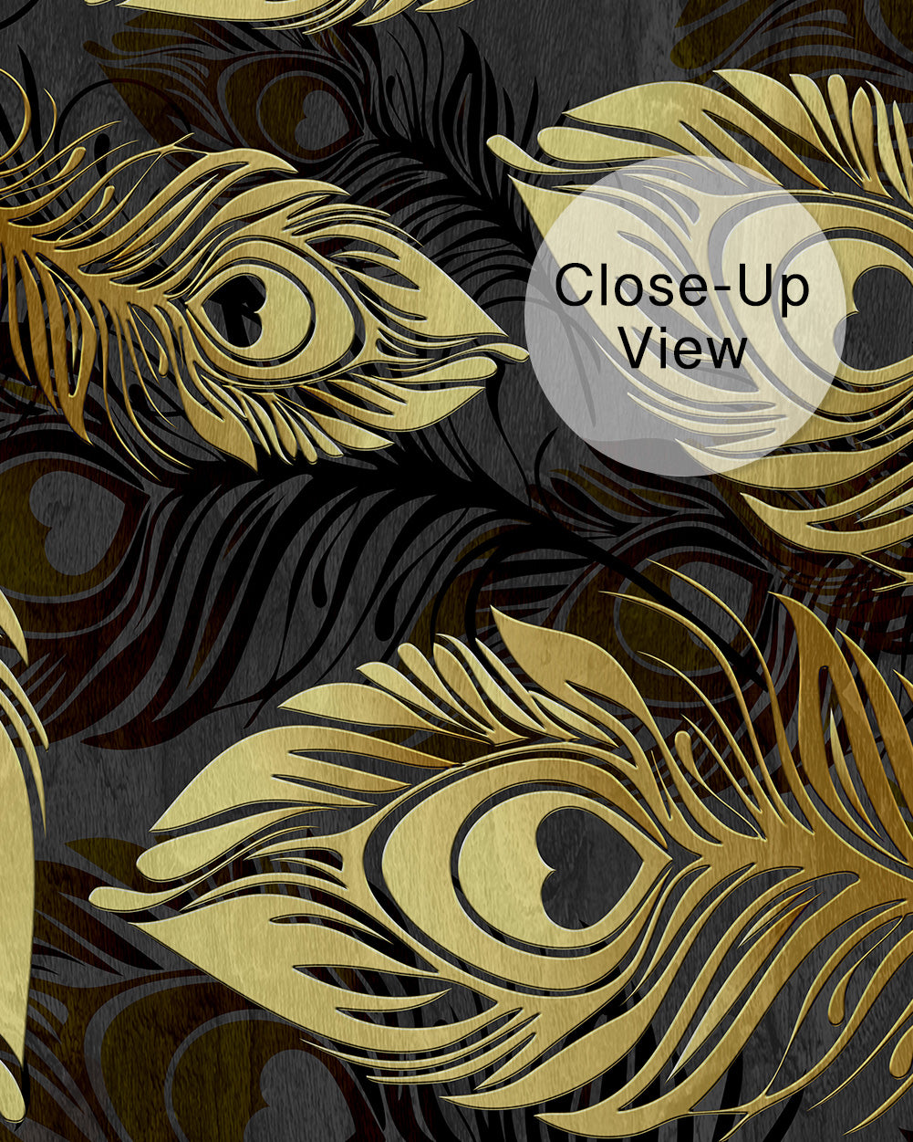 Golden Plumage Wall Mural