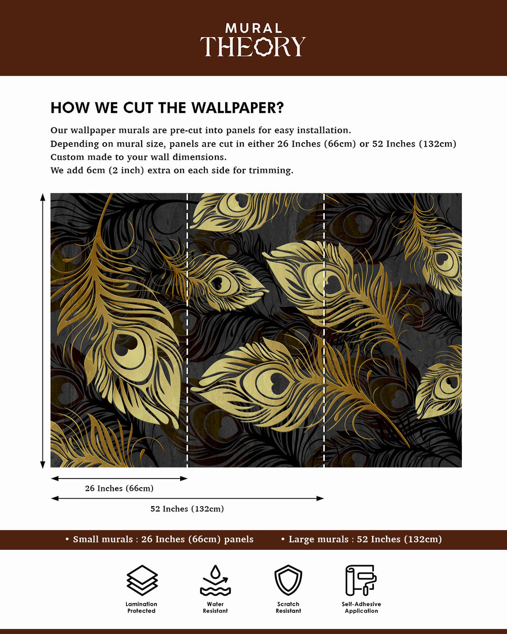 Golden Plumage Wall Mural