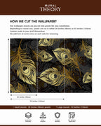 Golden Plumage Wall Mural