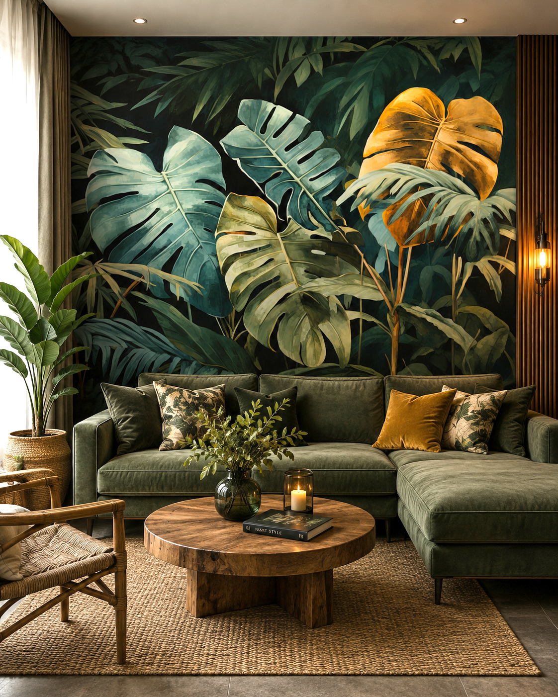 Tropical Glow Wall Mural