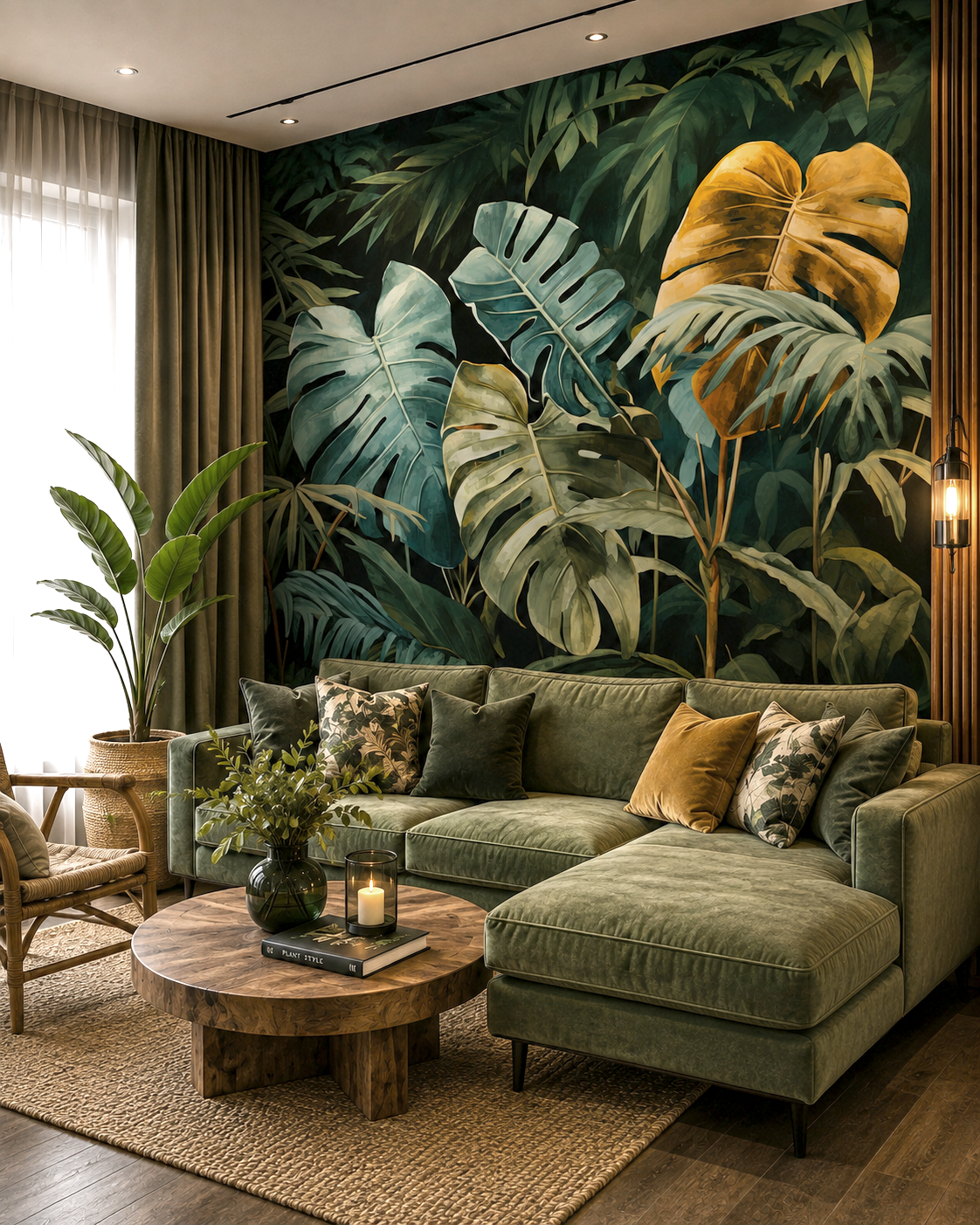 Tropical Glow Wall Mural