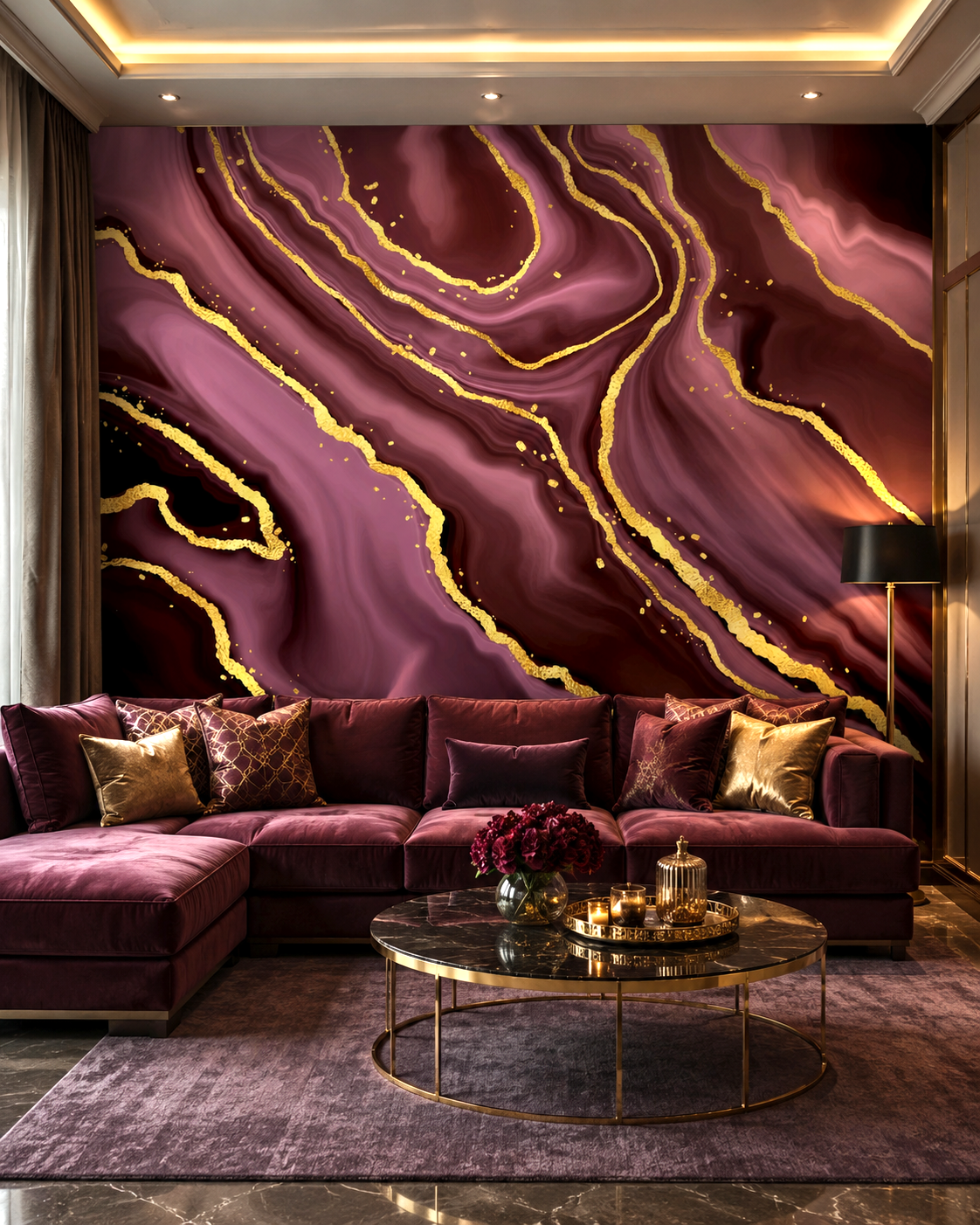Royal Marbling Wall Mural