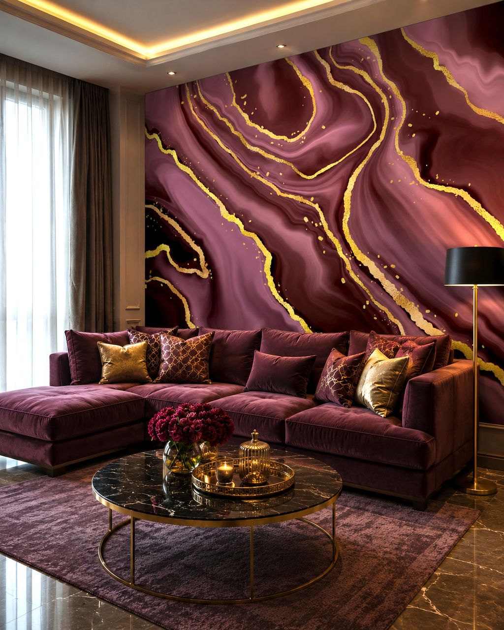 Royal Marbling Wall Mural