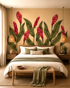 Crimson Tropics Wall Mural