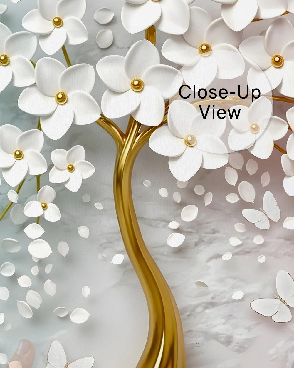 Golden Blossom Wall Mural