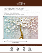 Golden Blossom Wall Mural