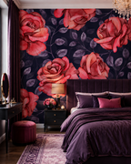 Crimson Elegance Wall Mural