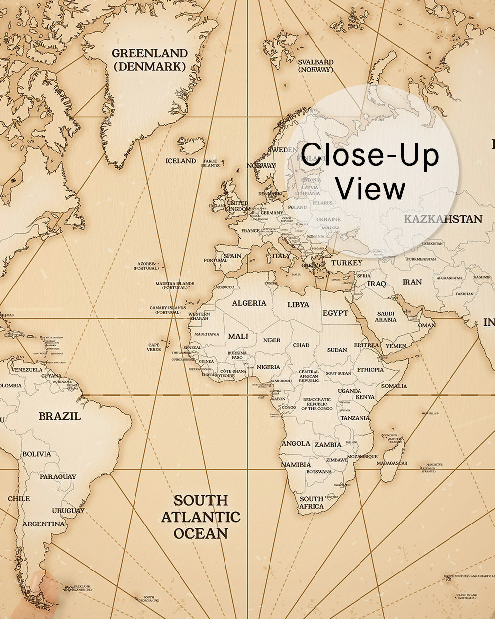 Vintage Atlas Wall Mural