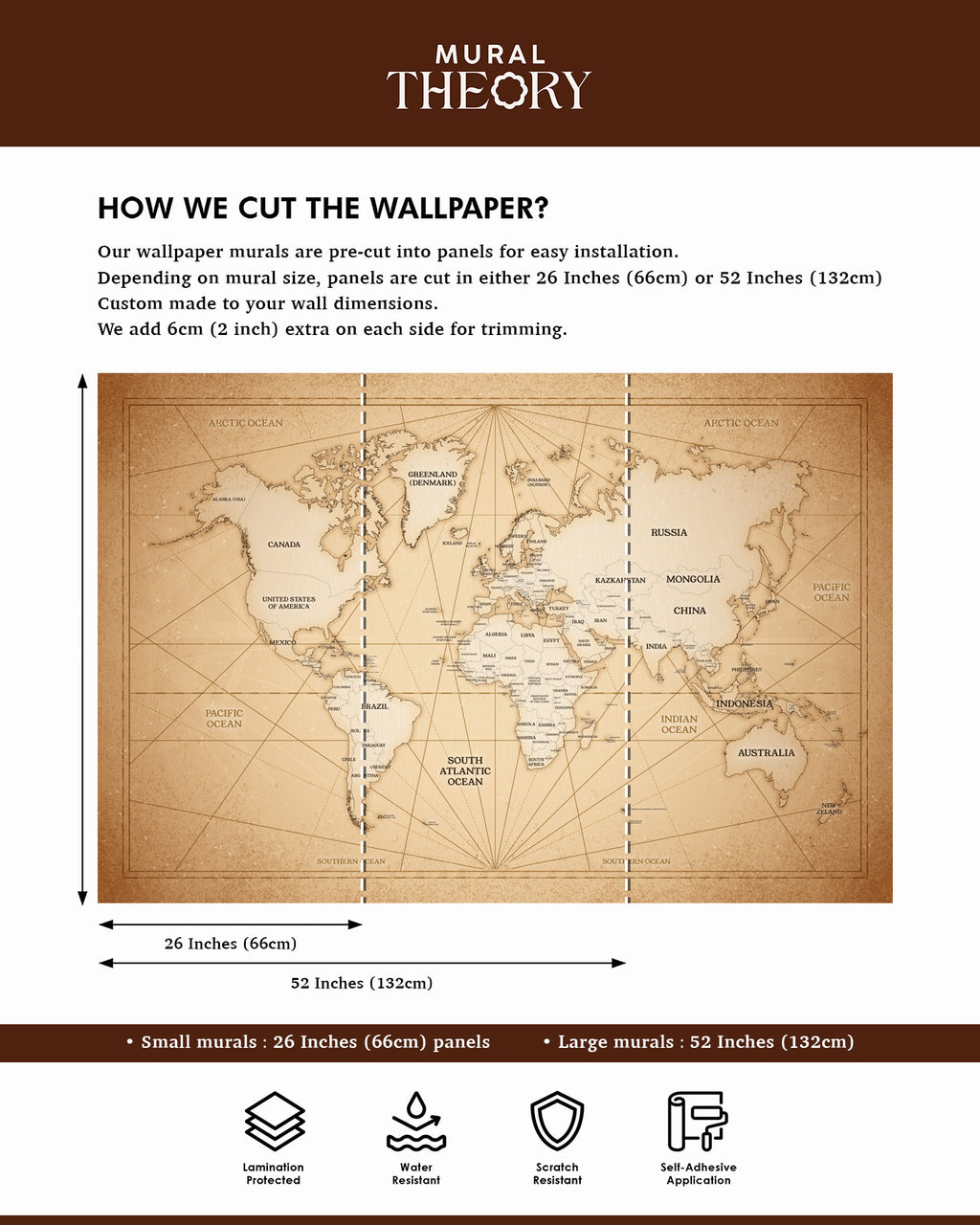 Vintage Atlas Wall Mural