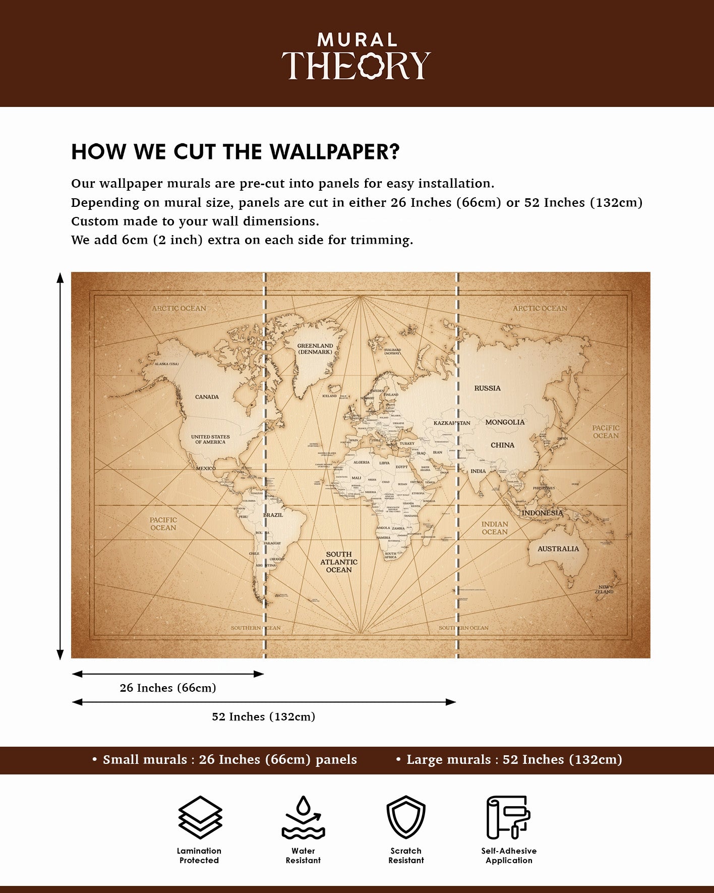 Vintage Atlas Wall Mural
