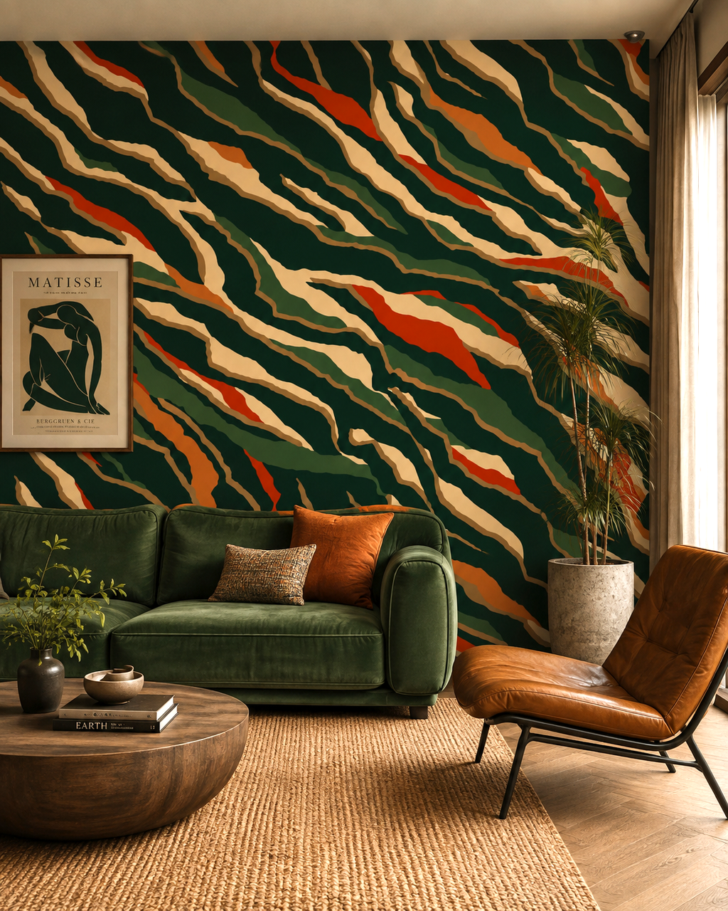 Forest Camo Wall Mural