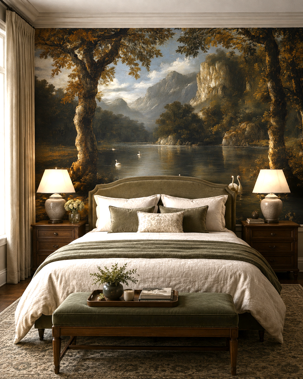 Golden Wilderness Wall Mural