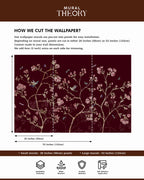 Crimson Blossom Wall Mural