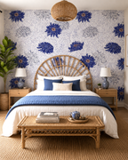 Indigo Bloom Wall Mural