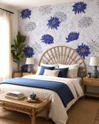 Indigo Bloom Wall Mural