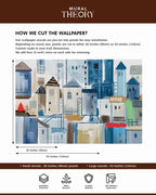 Coastal Village Wall Mural