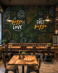 Pizza Love Wall Mural