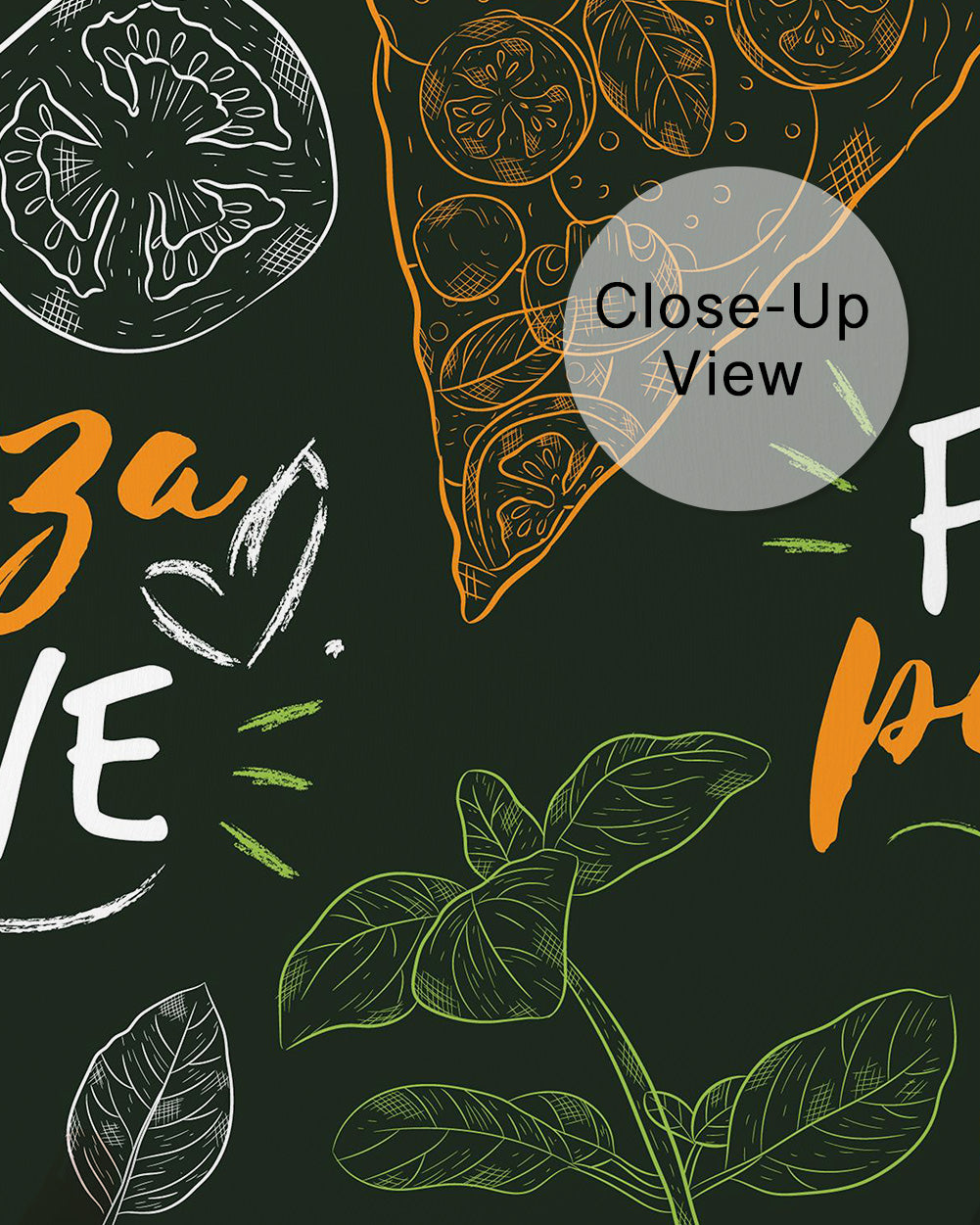 Pizza Love Wall Mural