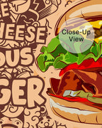 Burger Bliss Wall Mural