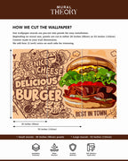 Burger Bliss Wall Mural